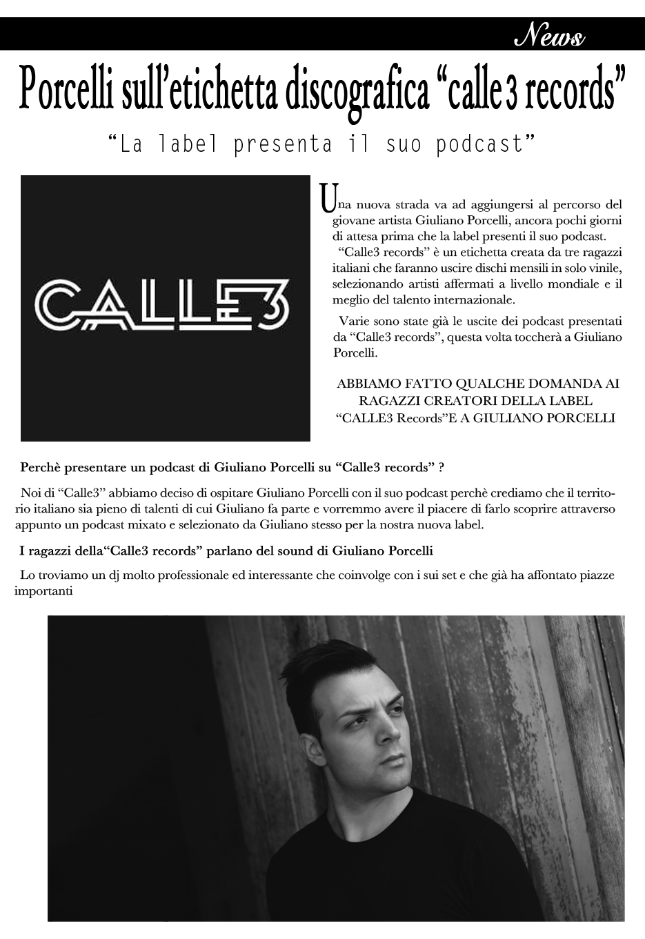 "calle3" GIULIANO PORCELLI A